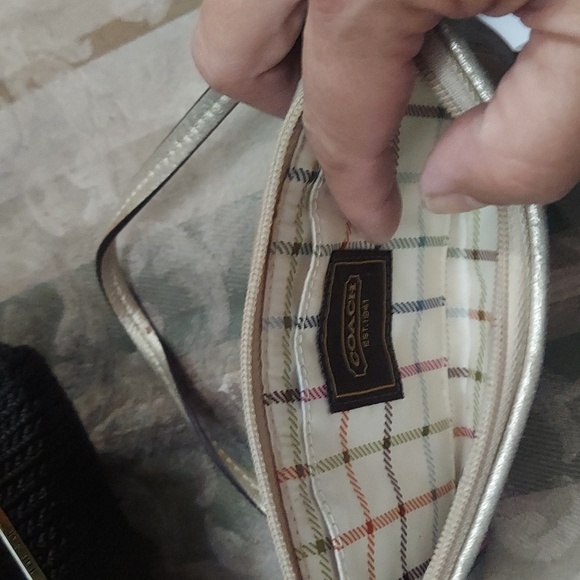 THE SAK Black "Lumi" Crochet Shoulder-bag w/ Matching COACH Wallet/Wristlet - Picture 12 of 12